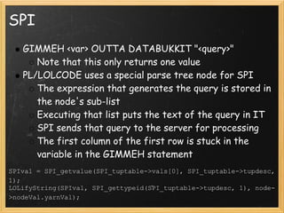 Developing A Procedural Language For Postgre Sql