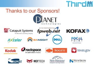 Thanks to our Sponsors!
 