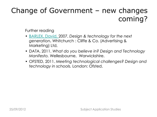 Developing a rationale for d&t | PPT