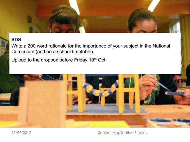 Developing a rationale for d&t | PPT