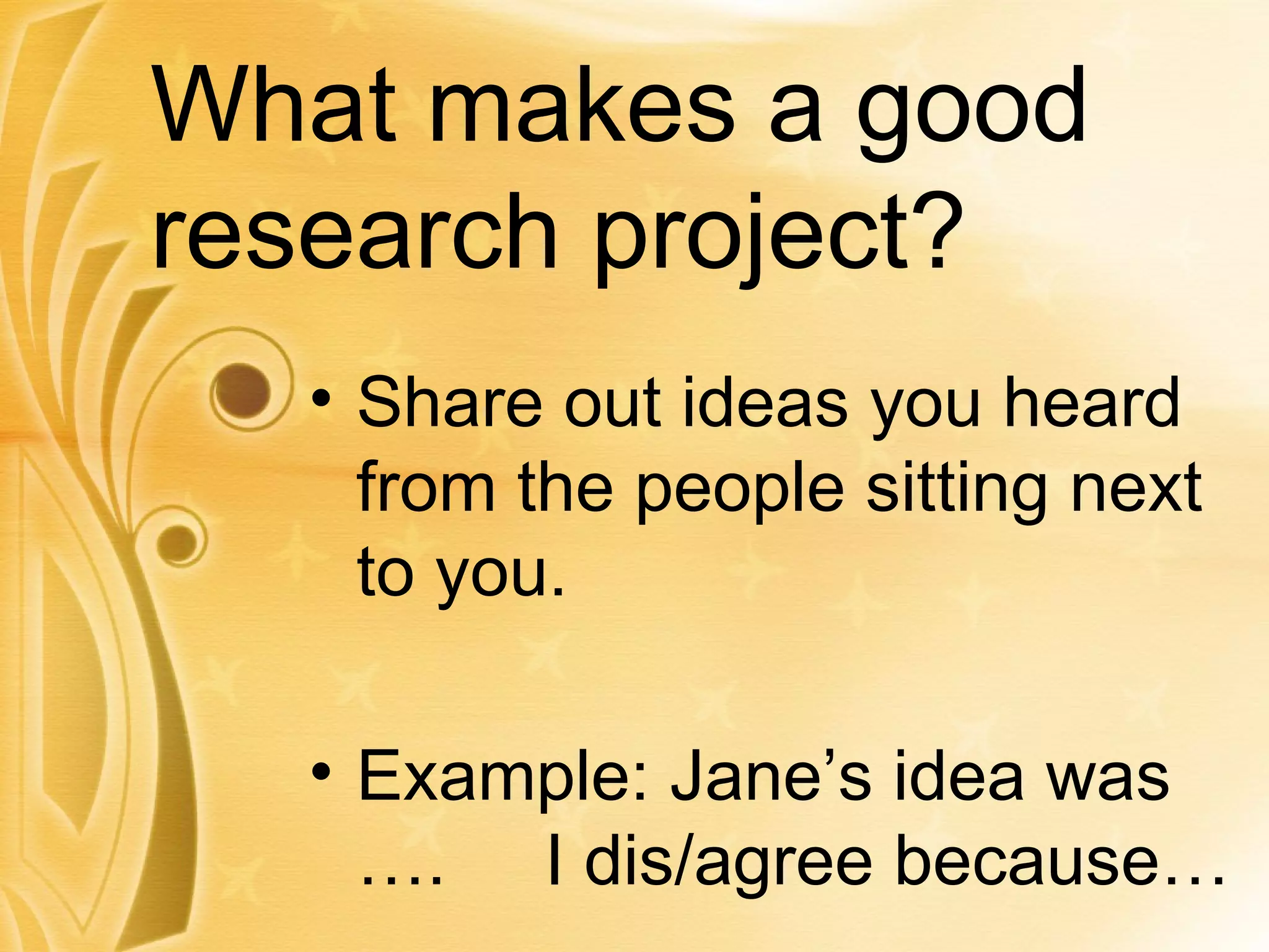 Developing a research question ppt