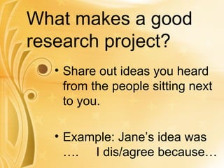 Developing A Research Question | PPT
