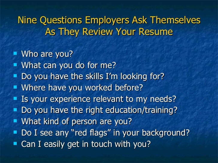 powerpoint presentation resumes