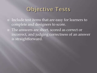 Developing assessment instruments | PPTX