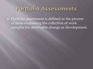 Developing assessment instruments | PPTX