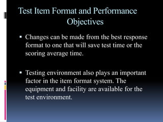 Developing assessment instruments | PPTX
