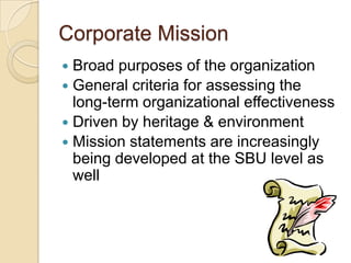 Developing A Strategic Business Plan