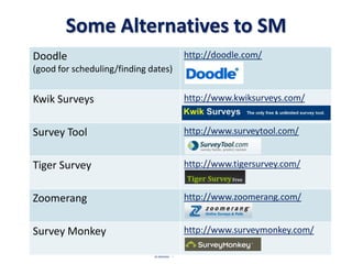Some Alternatives to SM19