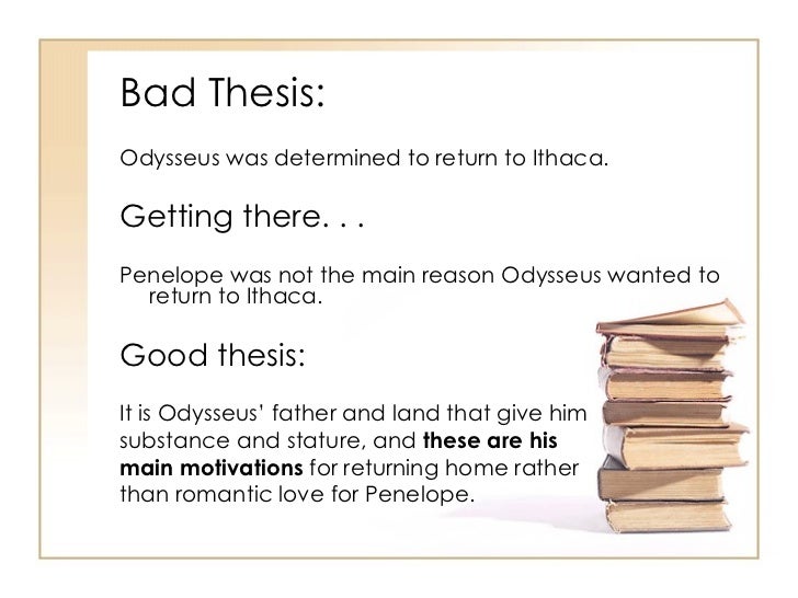 good vs bad thesis statements middle school