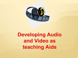 Developing Audio
and Video as
teaching Aids
1
Ashish Kumar Awadhiya
Asst. Director
Inter University Consortium (IUC),
 