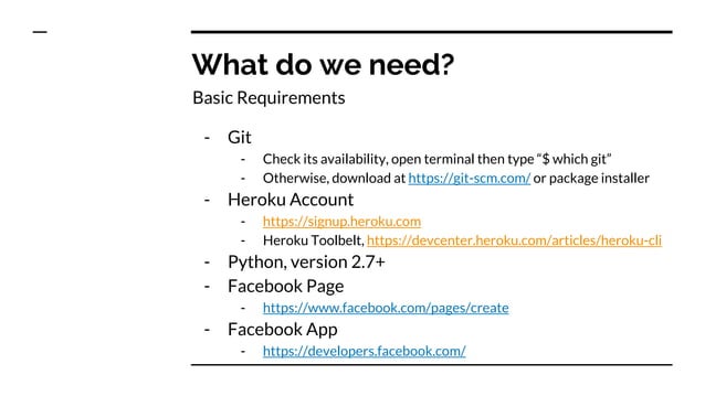 Introduction to Chatbot Development for Facebook Messenger using Python ...