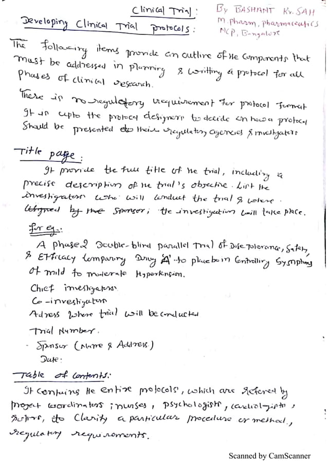 Developing clinical trial protocols,institutional review board(irb,iec ...