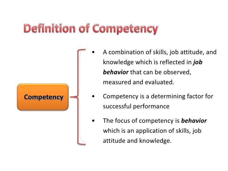 competencies meaning