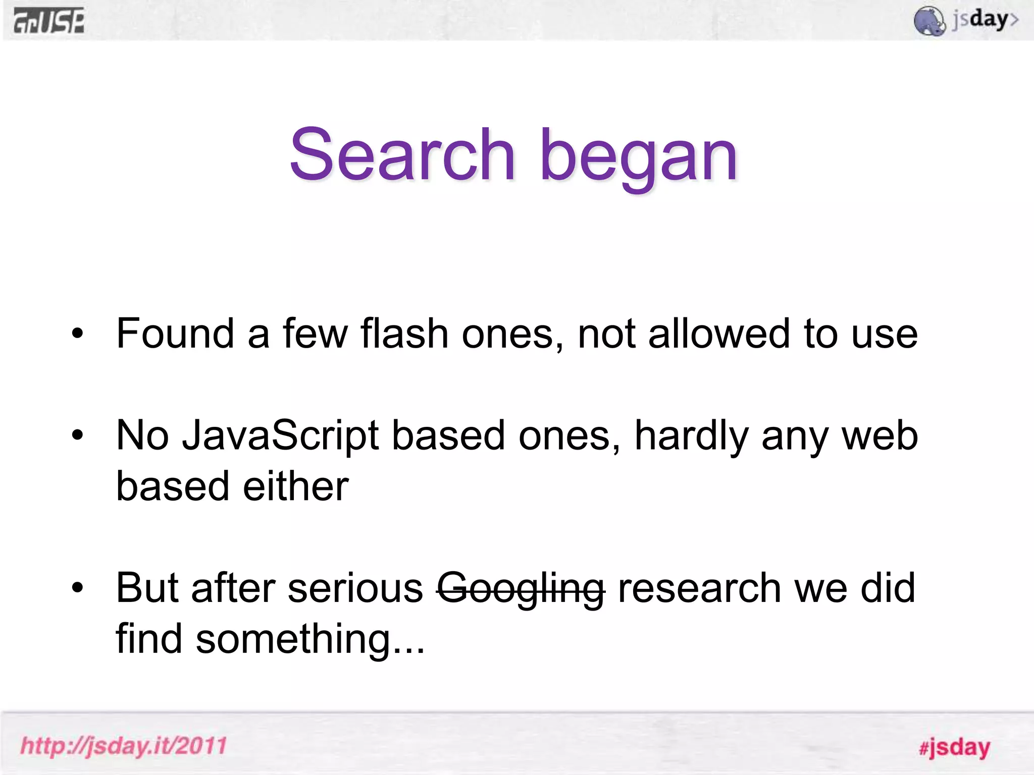 Architechture – data stores, widgets