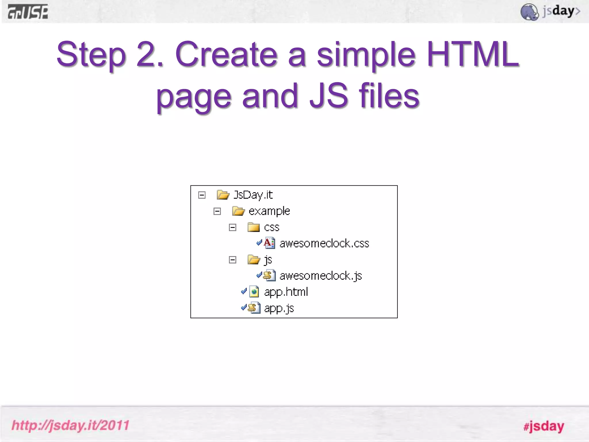 Reusable throughout your appSimple extensionExt.define('MyClass', {	extend: ’Ext.TabPanel’,constructor: function() {		alert(”Look ma, I have tabs”);this.callParent();	}}); 