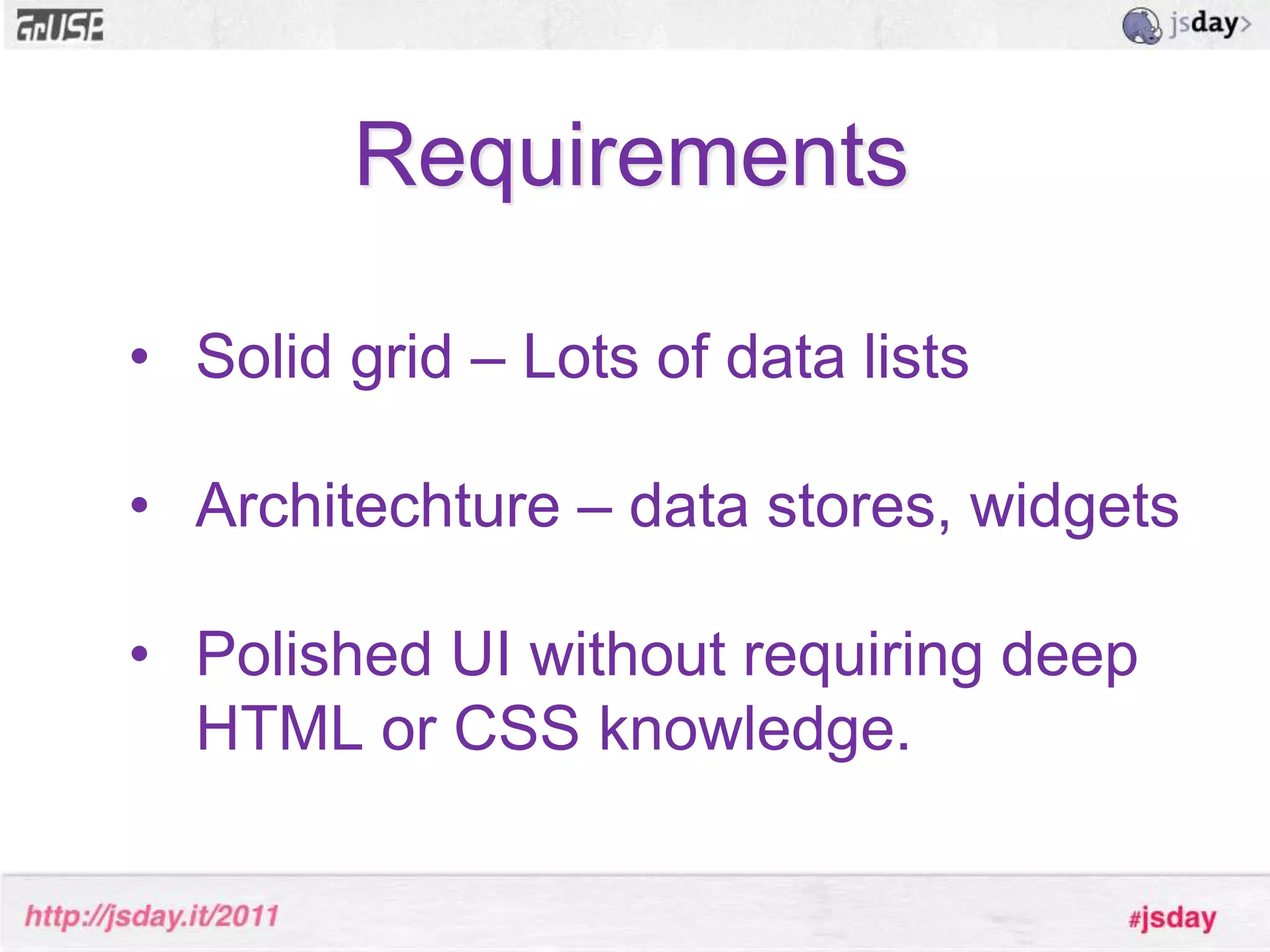 Data-heavy application