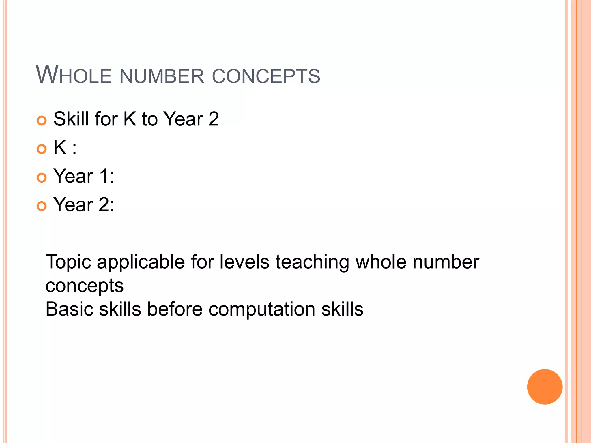 Developing concepts in mathematics | PPTX