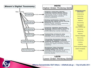 @Marisa Constantinides CELT Athens - info@celt.edu.gr  /  City & Guilds 2011 