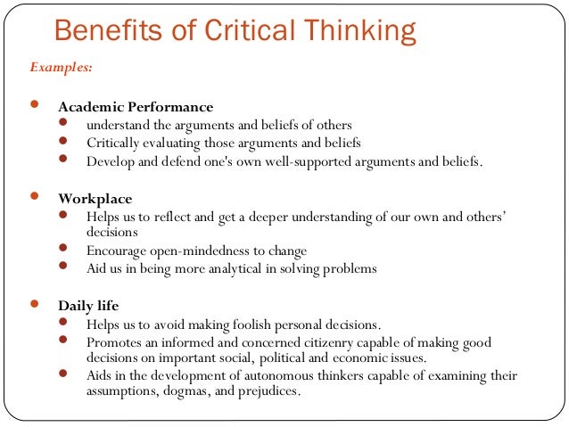 List of critical thinking skills image