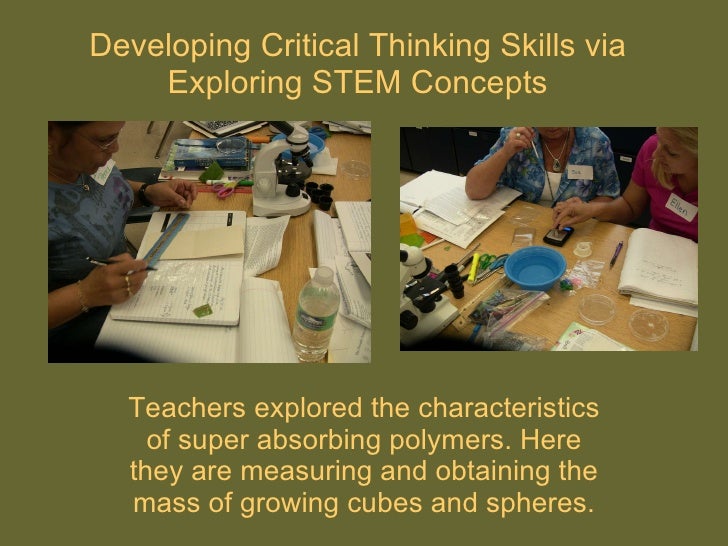 developing critical thinking skills through science developing critical thinking skills through science