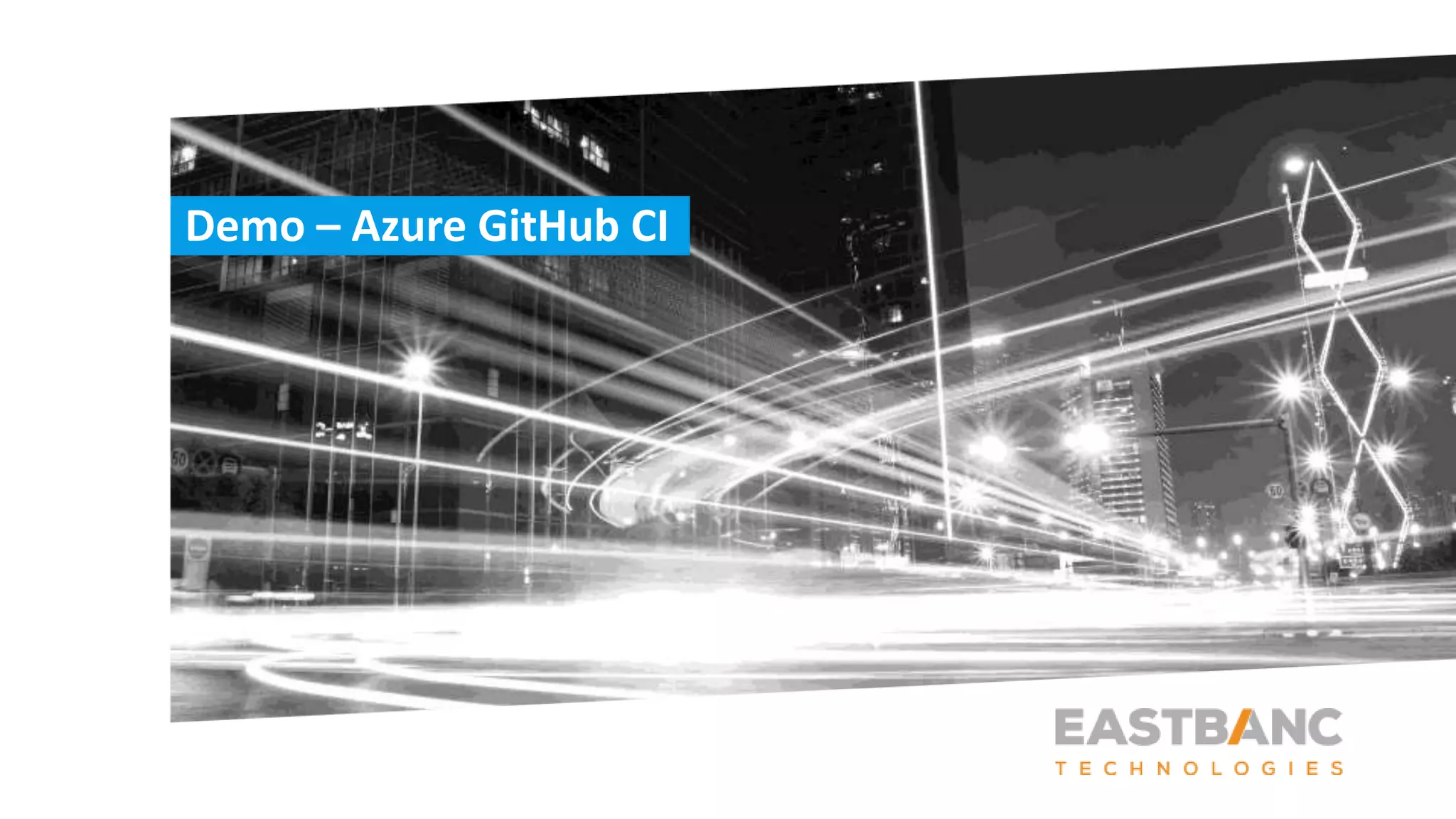 Demo – Azure GitHub CI 