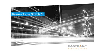 Demo – Azure GitHub CI
 