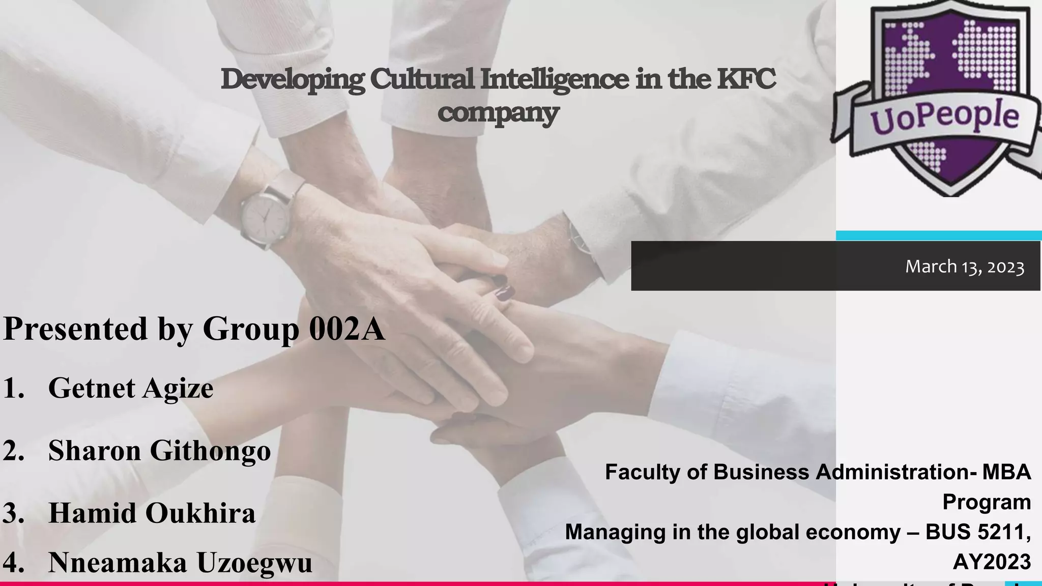 Developing Cultural Intelligence in the KFC company1.pptx