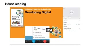 Housekeeping
Q&A
Q&A
 