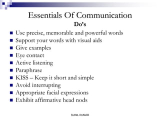Developing effective communication skills | PPT