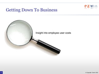  Improve management of mobility costs