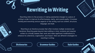 Developing Effective Writing Skills Educational Presentation in Blue ...