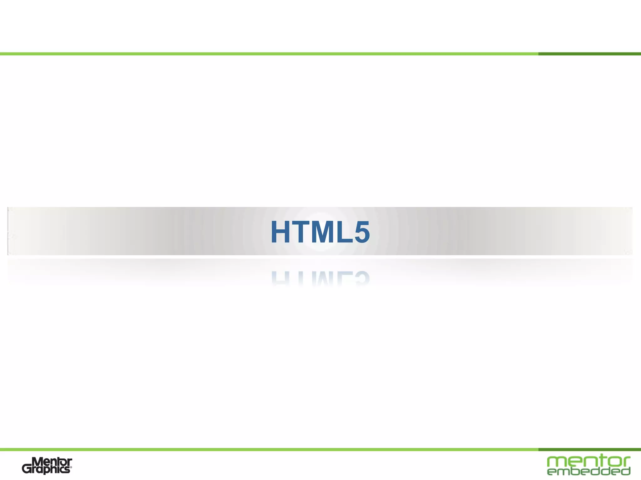 HTML5
 