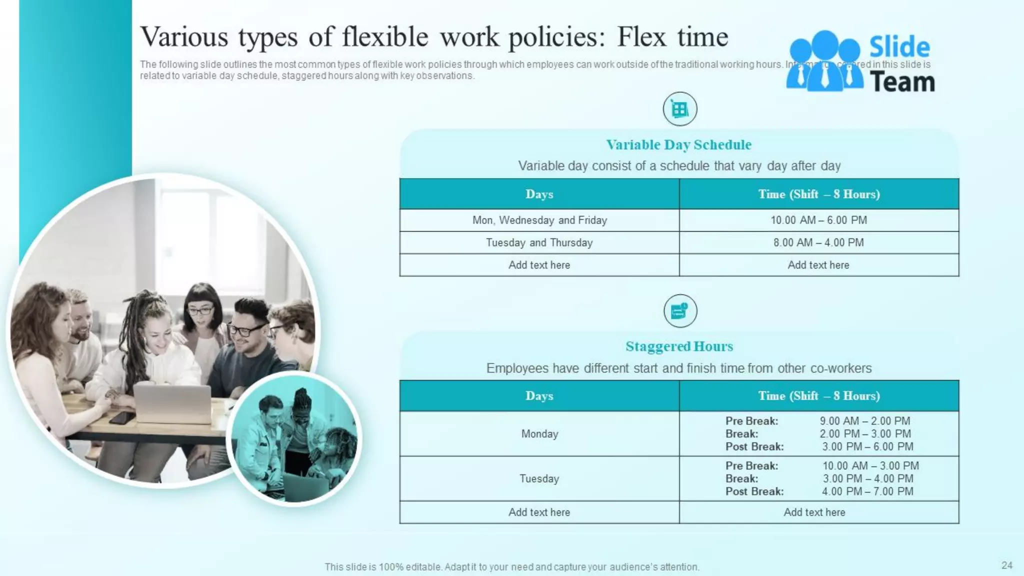 Developing Flexible Working Practices To Improve Employee Engagement Powerpoint Presentation Slides