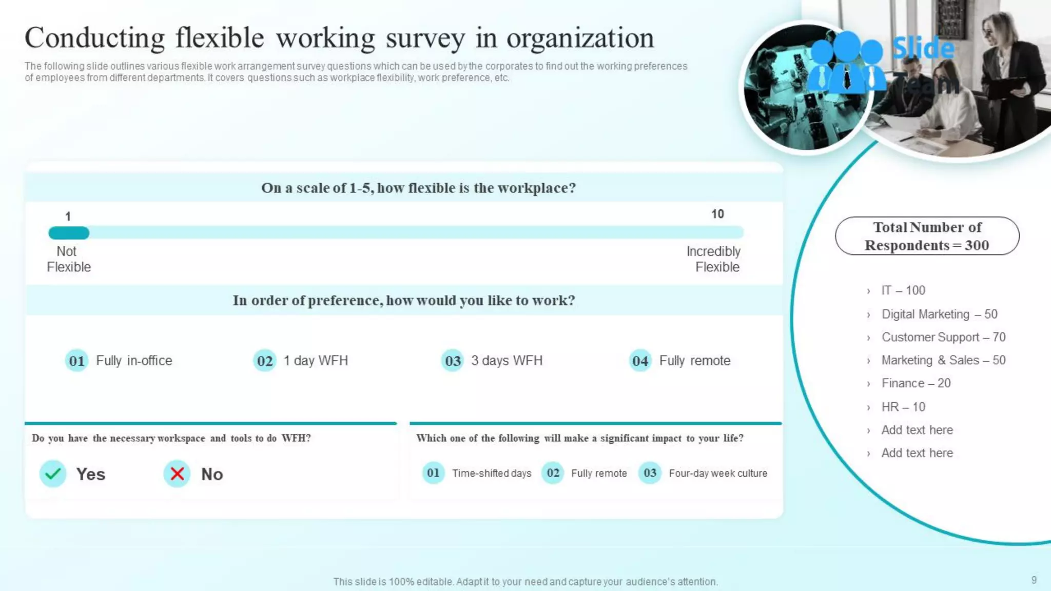 Developing Flexible Working Practices To Improve Employee Engagement Powerpoint Presentation Slides