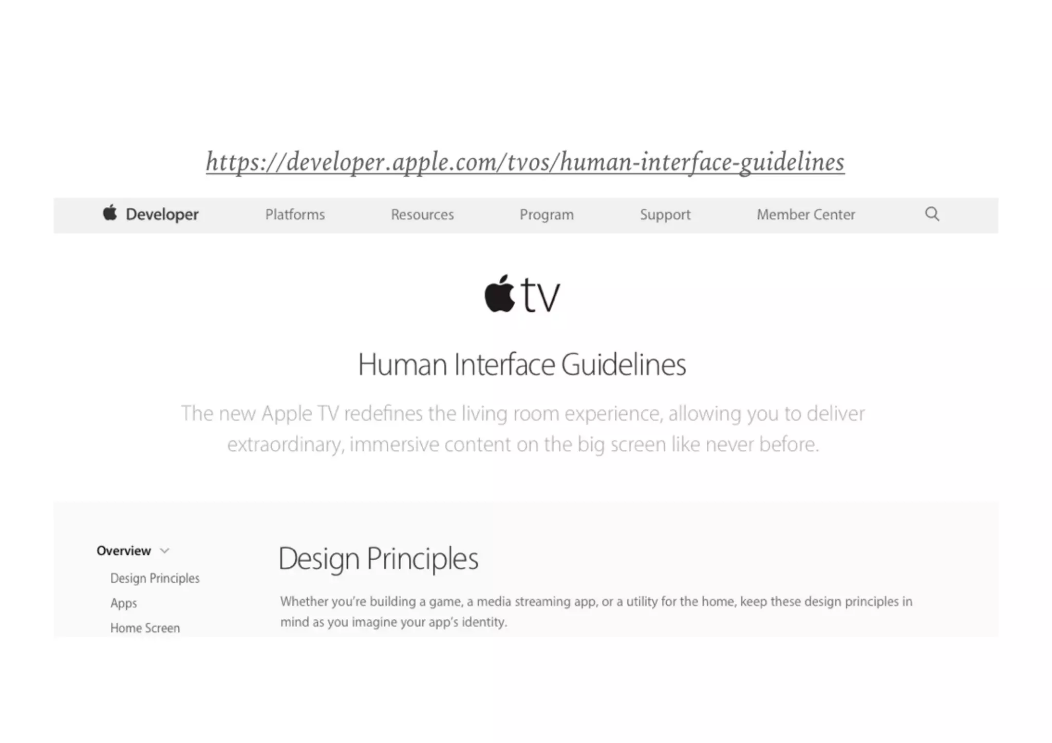 Developing for Apple TV