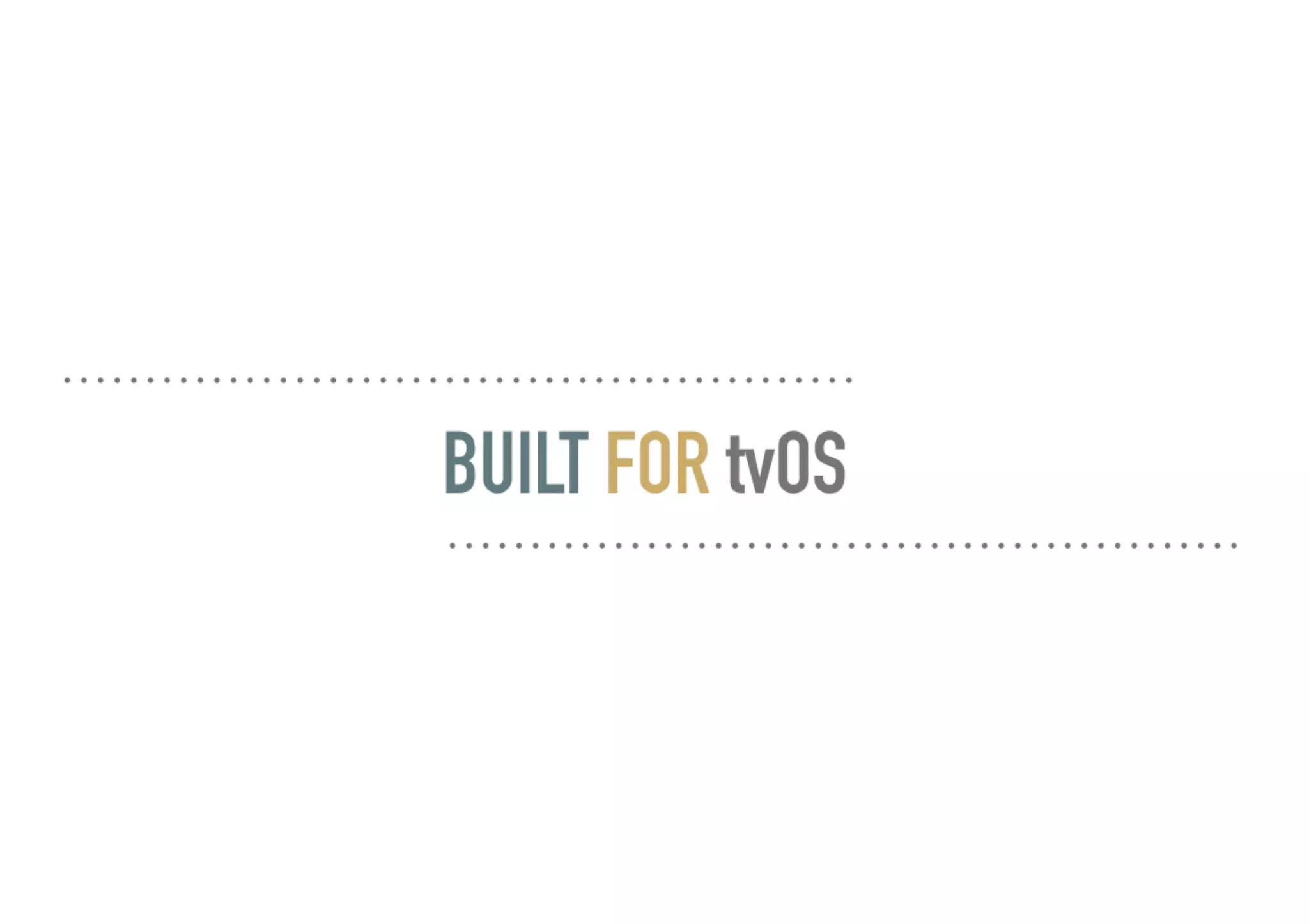 Developing for Apple TV