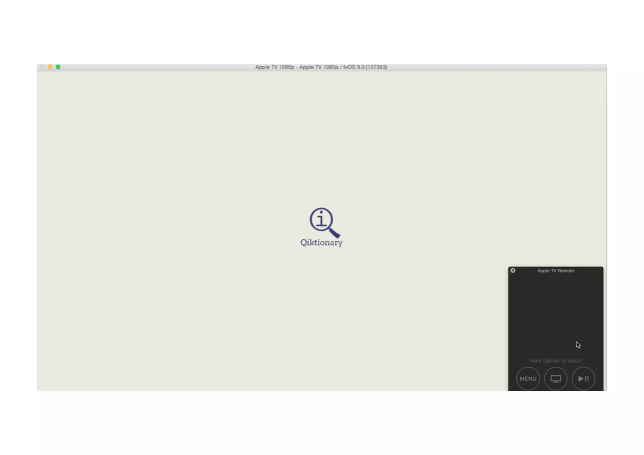 Developing for Apple TV