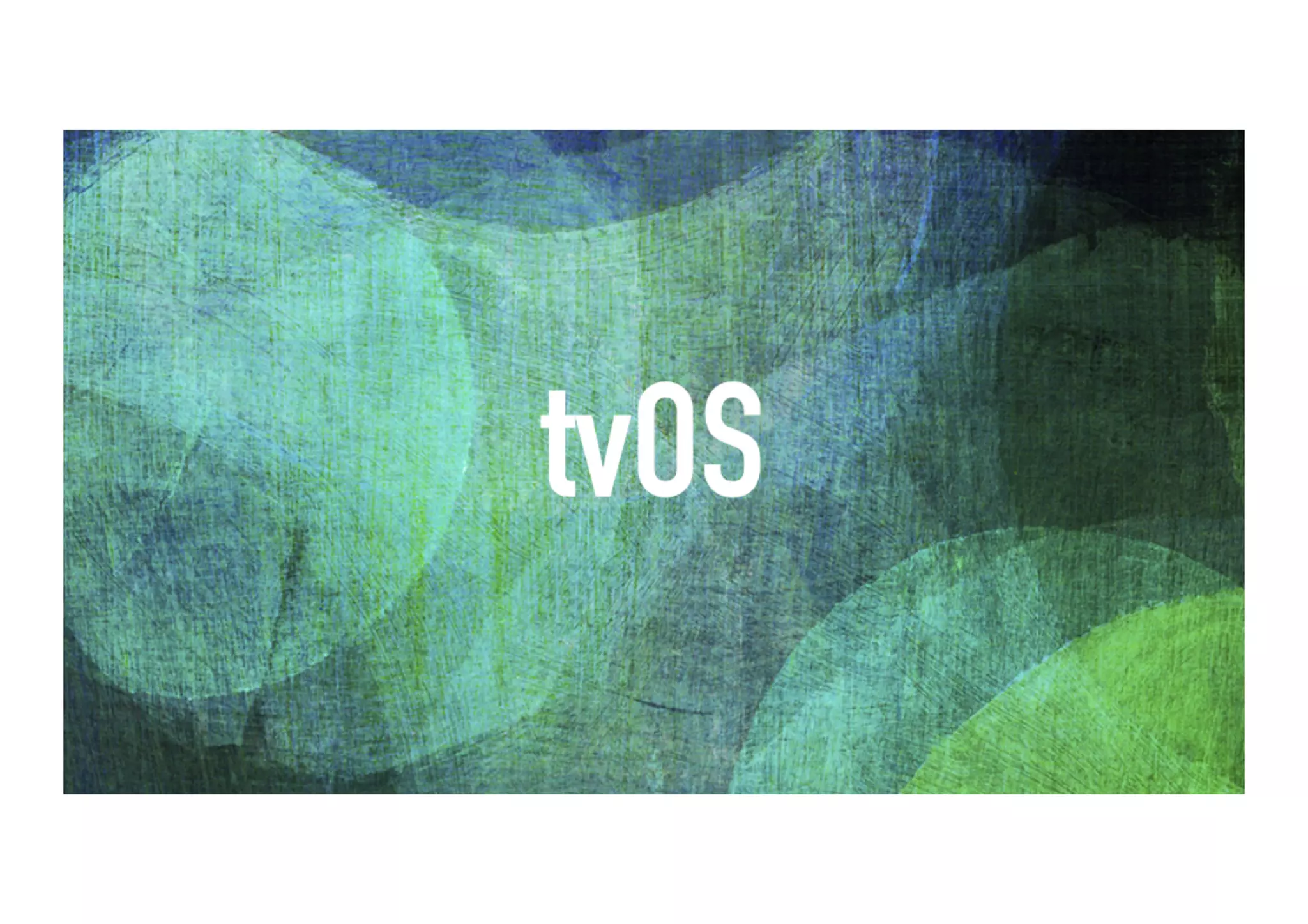 Developing for Apple TV