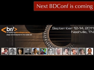 Next BDConf is coming
 