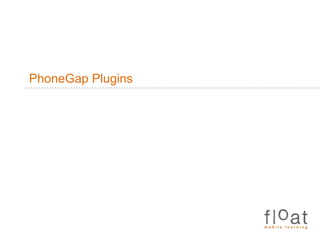 PhoneGap Plugins
