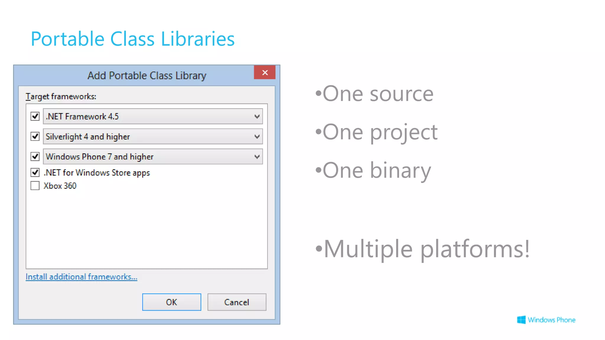 Portable Class Libraries
 