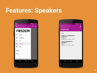 Features: Speakers
9
 