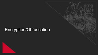 Encryption/Obfuscation
 