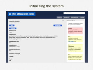 Initializing the system
 