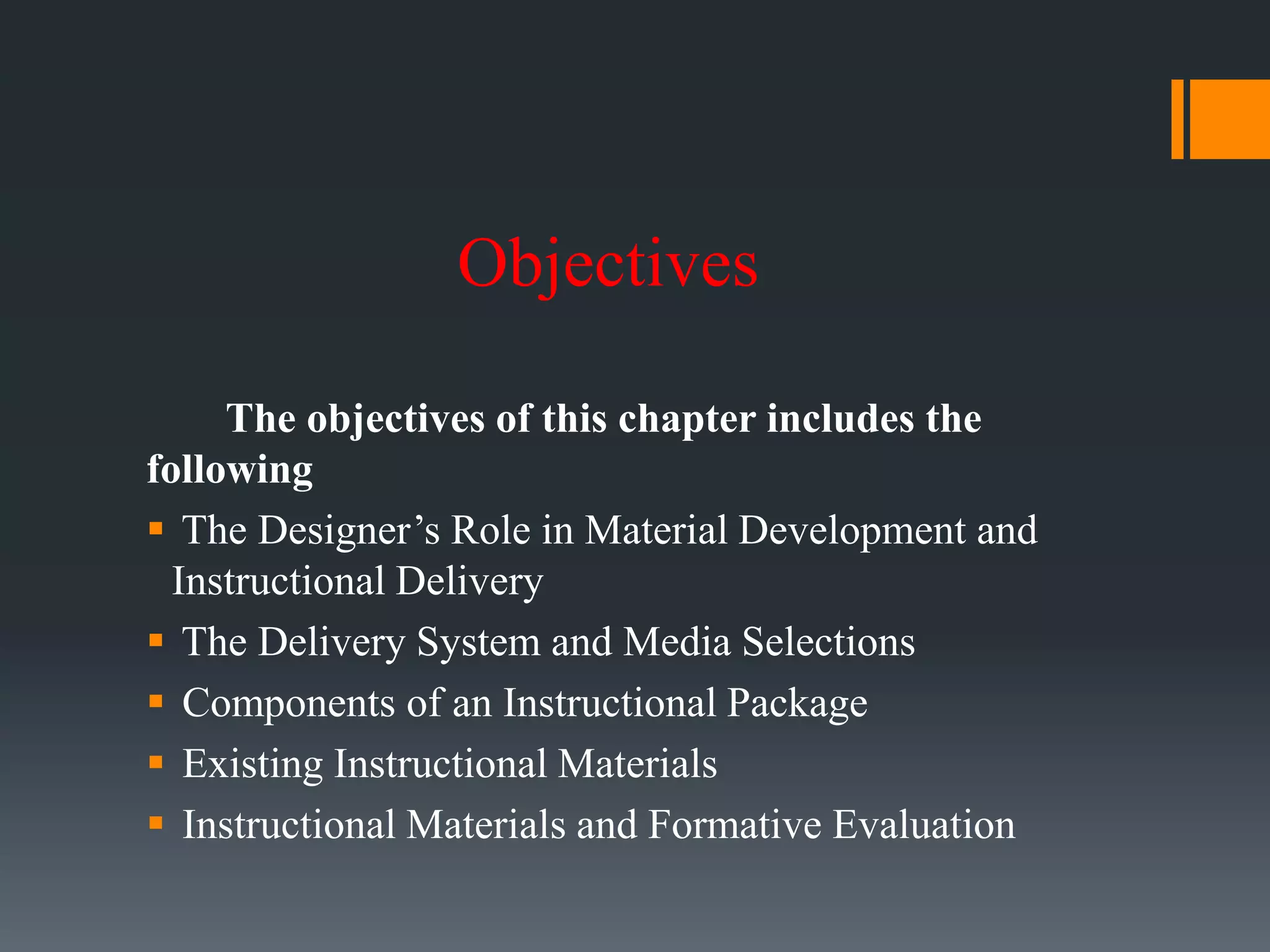 Developing instructional materials PPT