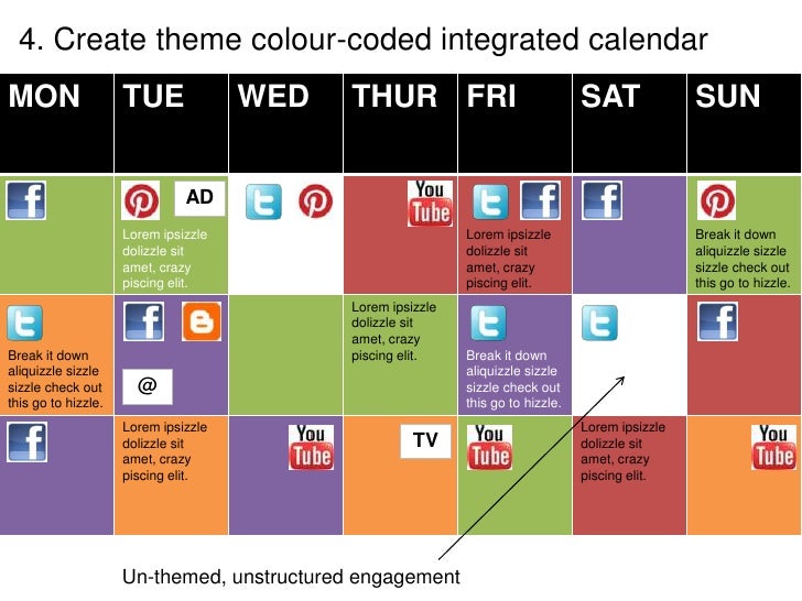 Developing Integrated Engagement Calendars Developing Integrated Engagement Calendars
