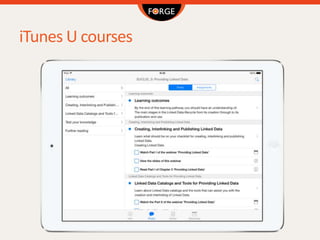 iTunes U courses
 