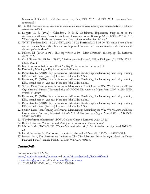 kpi standard iso standard Developing international kpi with aligned kpi standard iso standard Developing international kpi with aligned