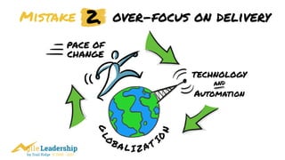 by Trail Ridge © 2005 - 2017
Mistake over-focus on delivery
PACE OF
CHANGE
TECHNOLOGY
Automation
and
G
L
O
BA L I Z A T
IO
N
 