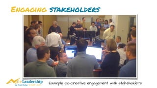 by Trail Ridge © 2005 - 2017
Engaging stakeholders
Example co-creative engagement with stakeholders
 